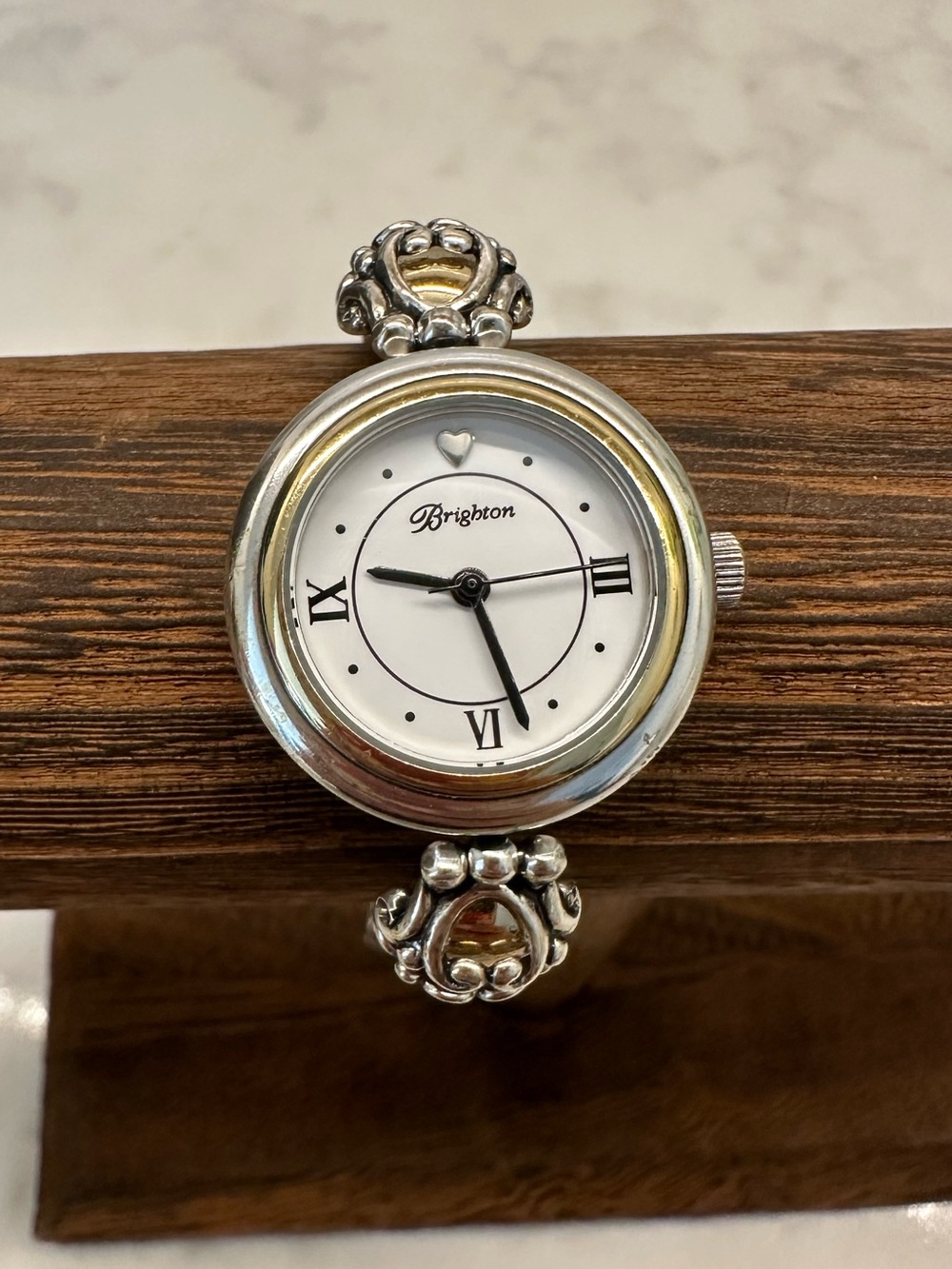 Brighton Two-Tone Silver and Gold Del Sol Round Bracelet Watch